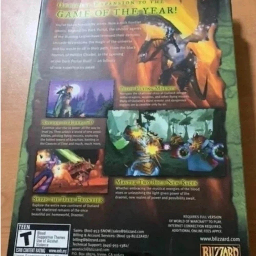 Microsoft world of warcraft games lot of 2 burning crusade/wrath of lich king